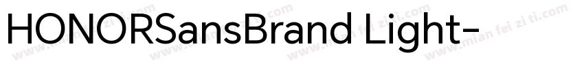 HONORSansBrand Light字体转换